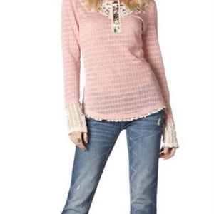 MISS ME SIX BUTTON TOP